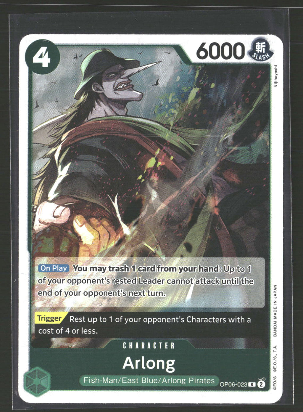 Arlong #OP06-023 Rare Wings of the Captain
