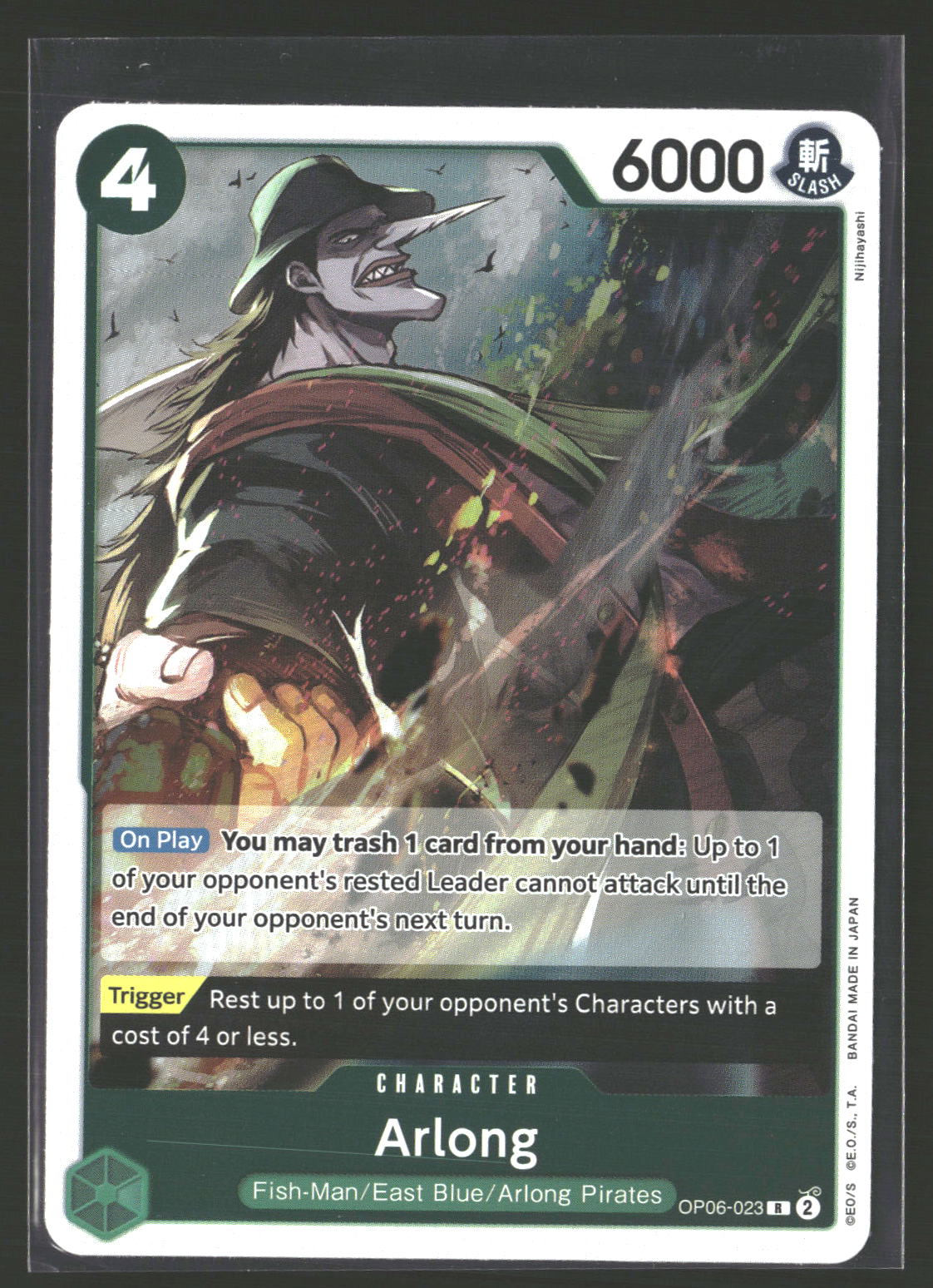 Arlong #OP06-023 Rare Wings of the Captain