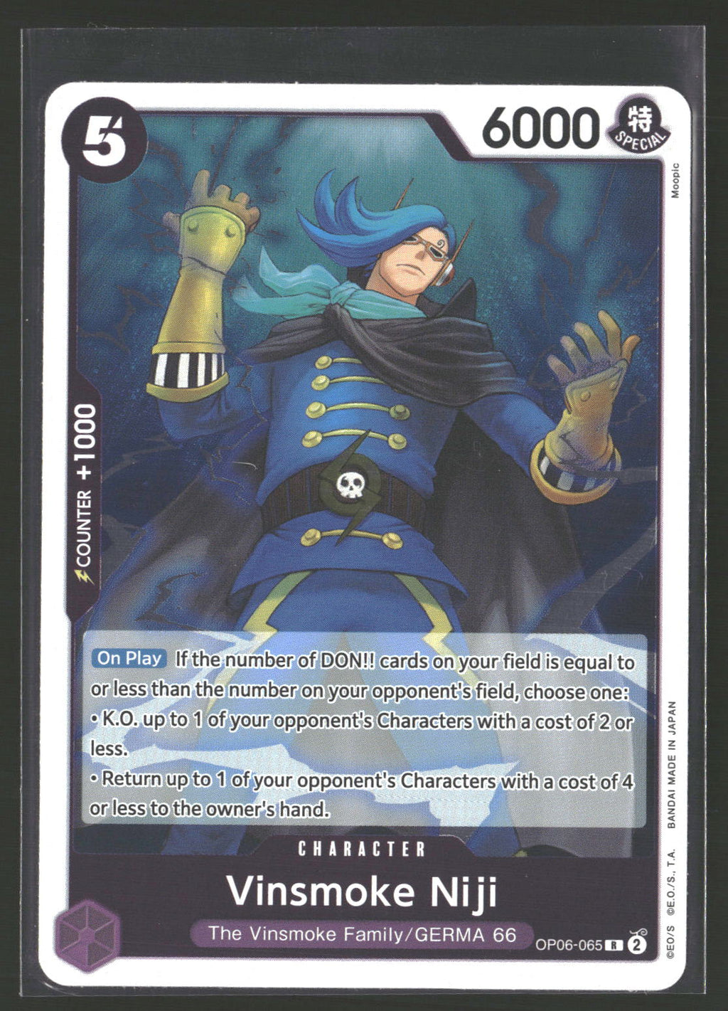 Vinsmoke Niji (065) #OP06-065 Rare Wings of the Captain
