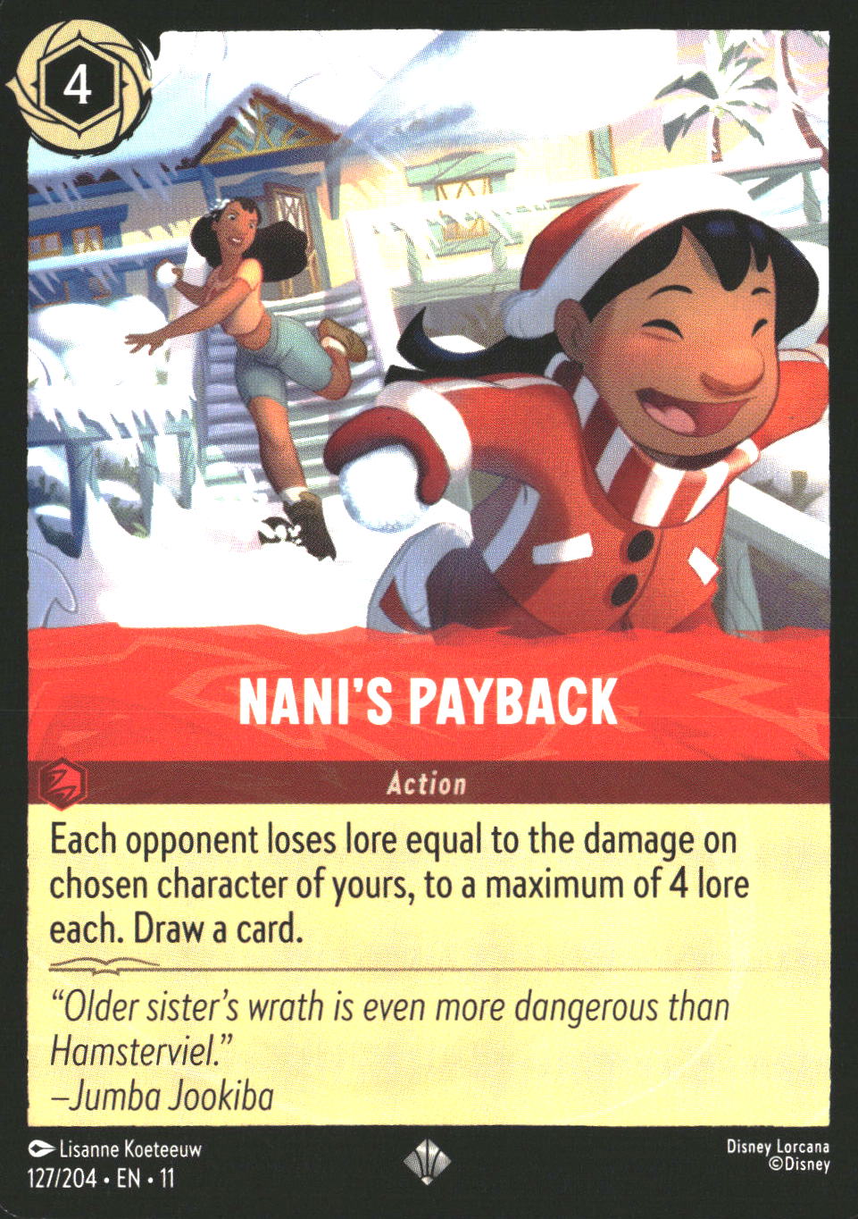 Nani's Payback #127/204 Super Rare Winterspell