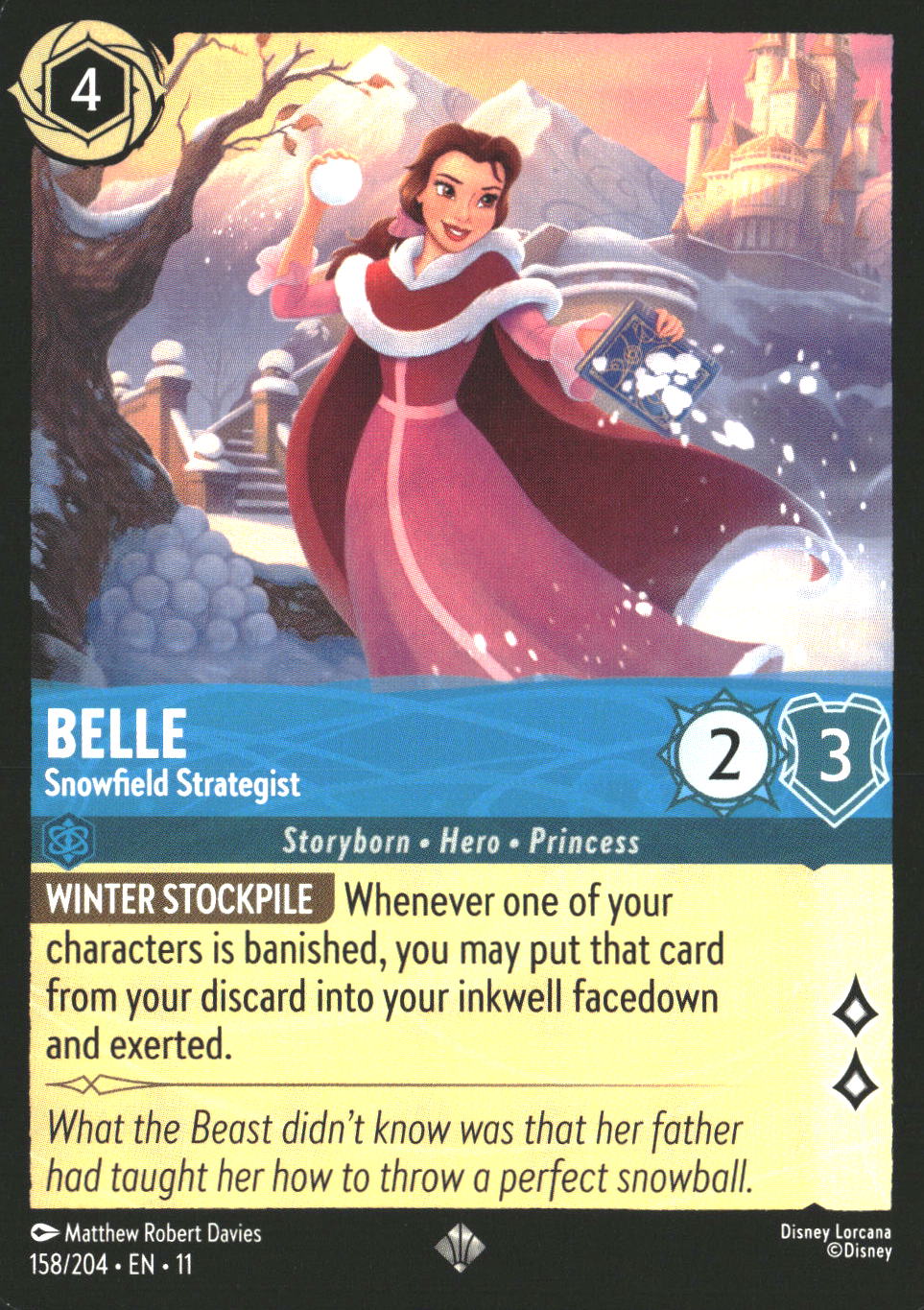 Belle #158/204 Super Rare Winterspell
