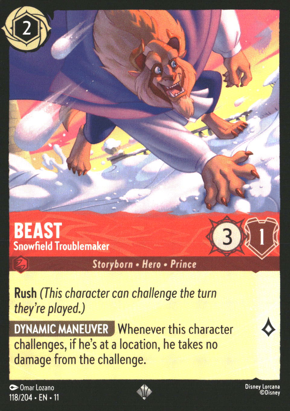 Beast #118/204 Super Rare Winterspell