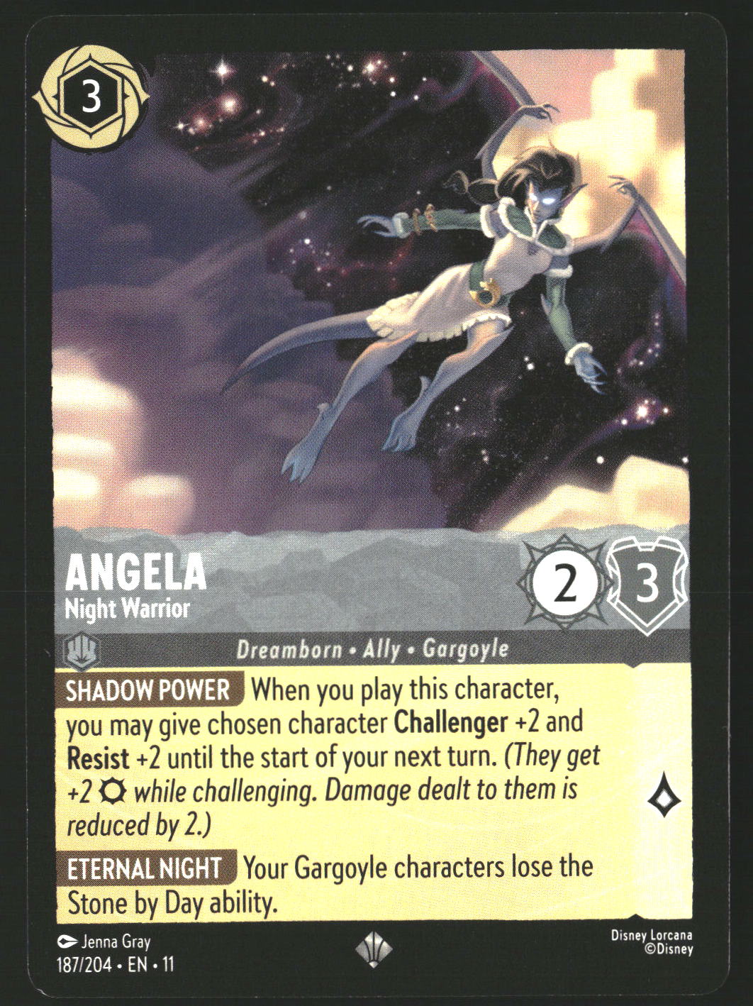 Angela #187/204 Super Rare Winterspell