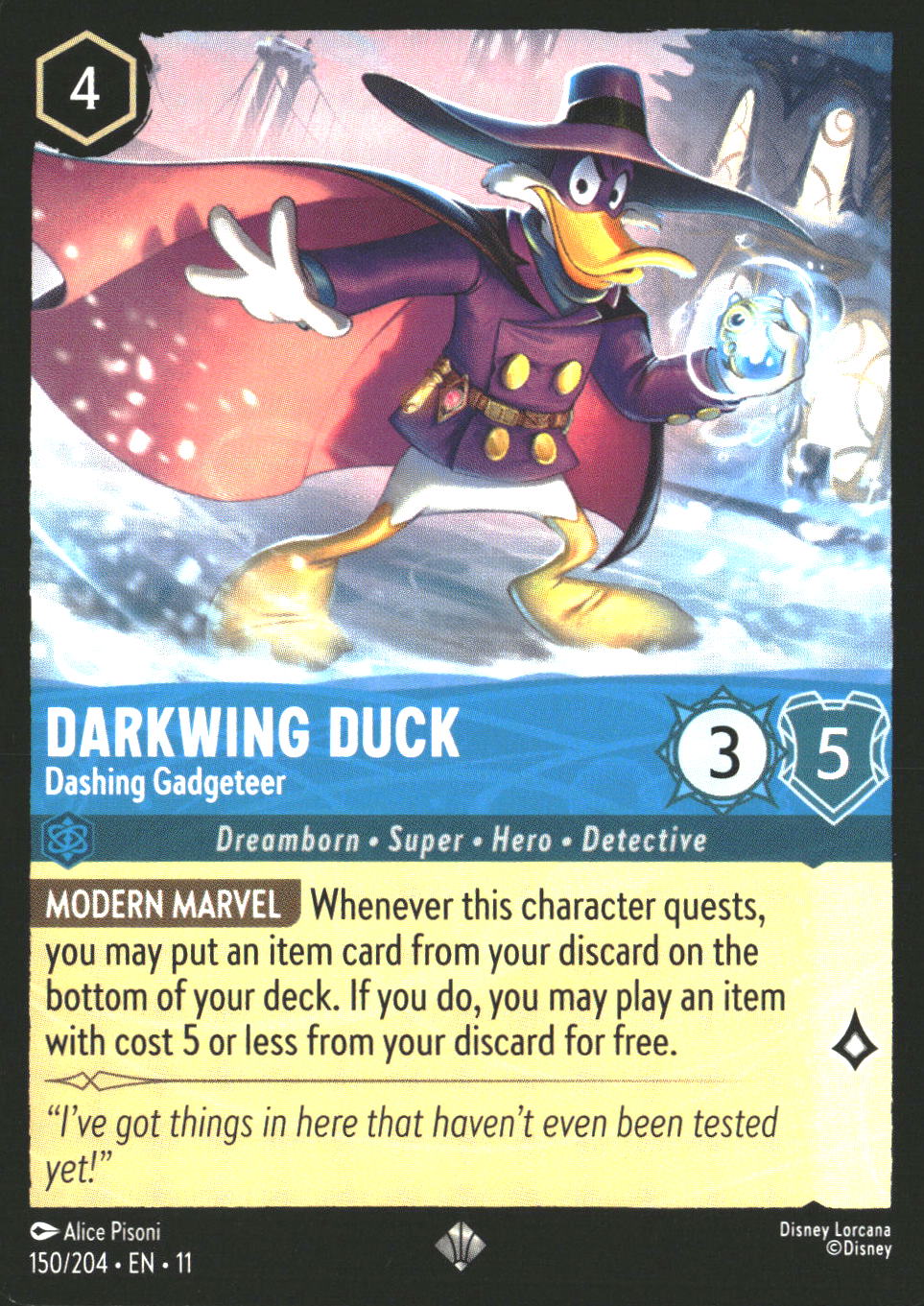Darkwing Duck #150/204 Super Rare Winterspell