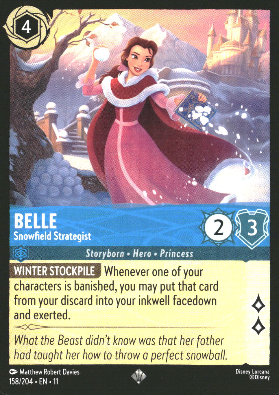 Belle #158/204 Super Rare Winterspell