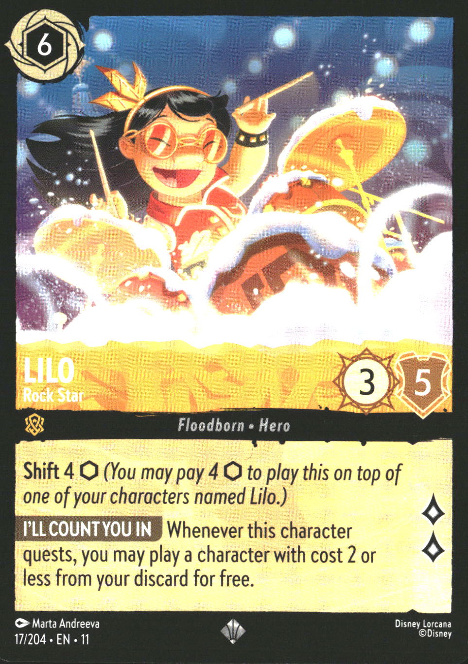 Lilo #17/204 Super Rare Winterspell