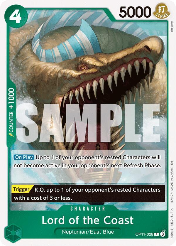 Lord of the Coast OP11-028 (A Fist of Divine Speed)  - Foil