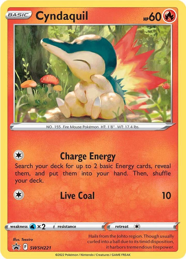 Cyndaquil SWSH221 (SWSH: Sword & Shield Promo Cards)  - Holofoil