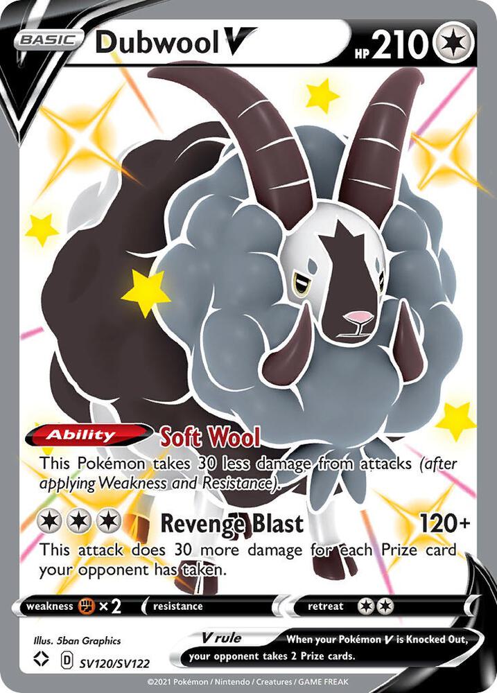 Dubwool V SV120/SV122 (Shining Fates: Shiny Vault)  - Holofoil