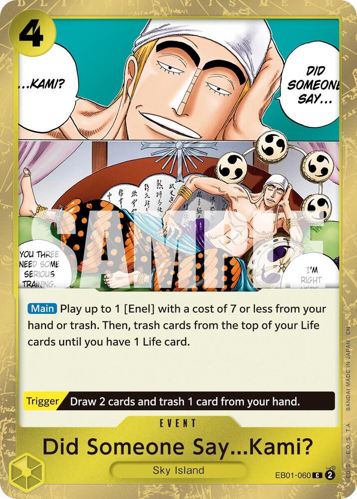 Did Someone Say...Kami? EB01-060 (Premium Booster -The Best- Vol. 2)  - Pirate Foil