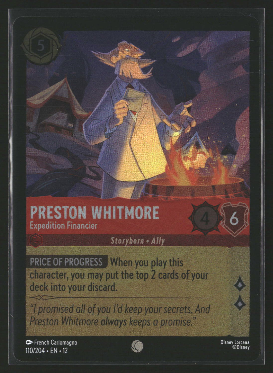 Preston Whitmore #110/204 Common Wilds Unknown