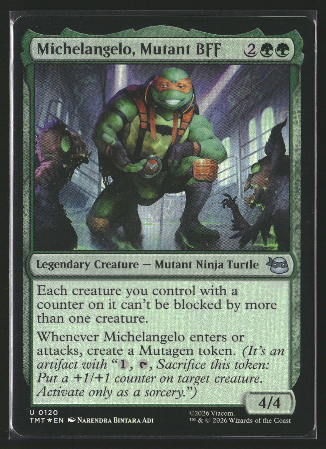 Teenage Mutant Ninja Turtles #120 Michelangelo, Mutant BFF Foil