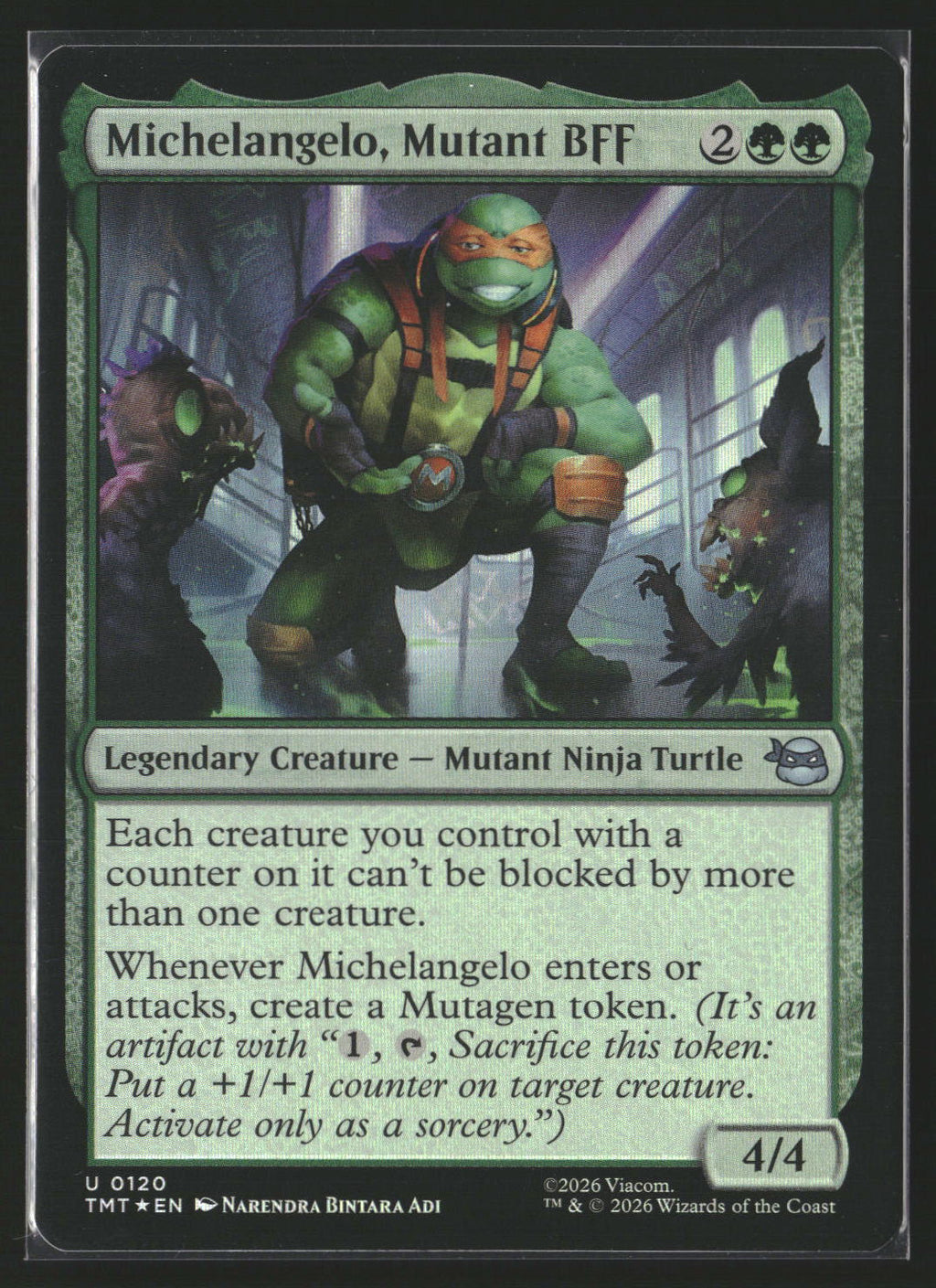 Teenage Mutant Ninja Turtles #120 Michelangelo, Mutant BFF Foil