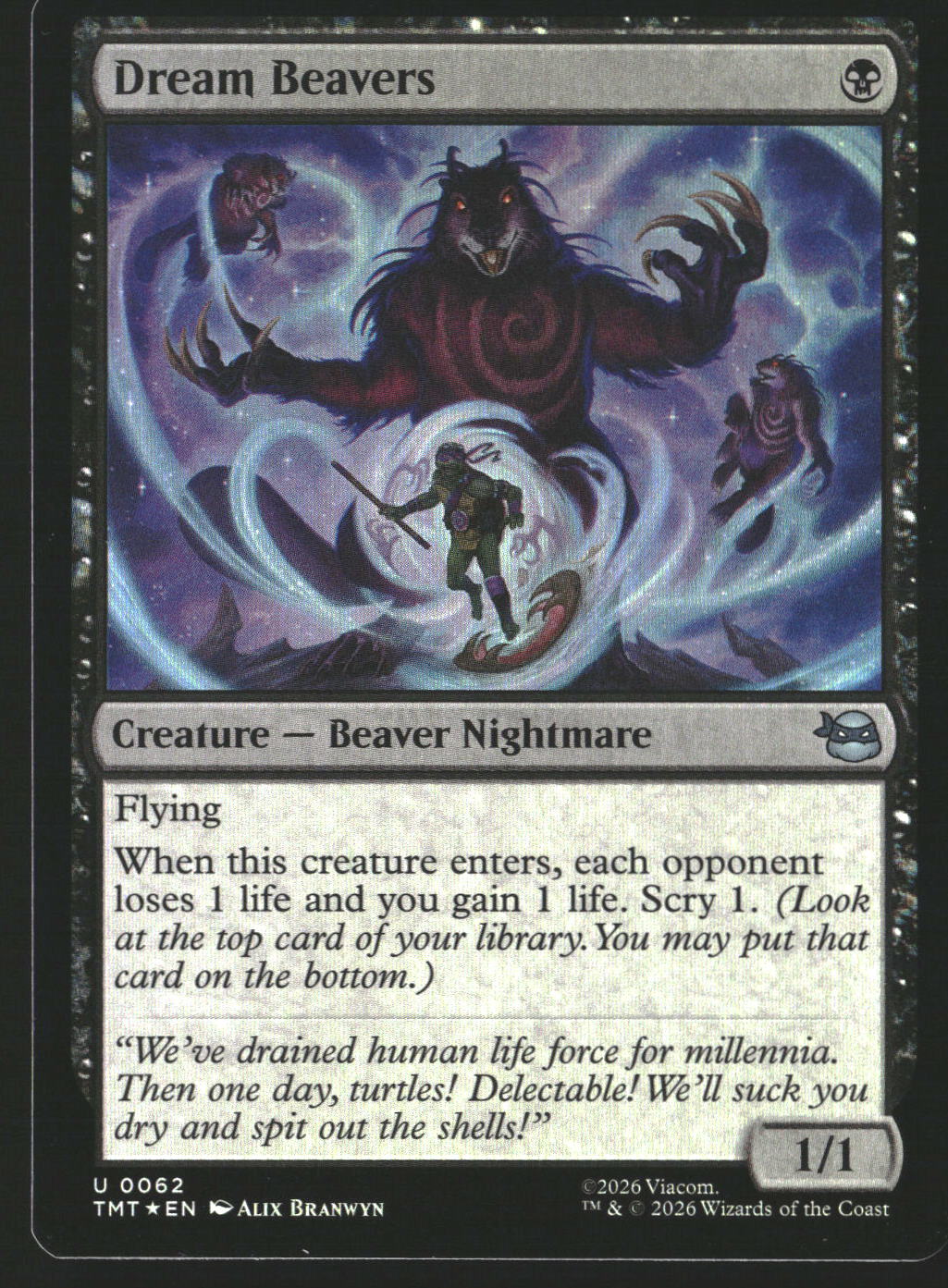 Teenage Mutant Ninja Turtles #62 Dream Beavers Foil