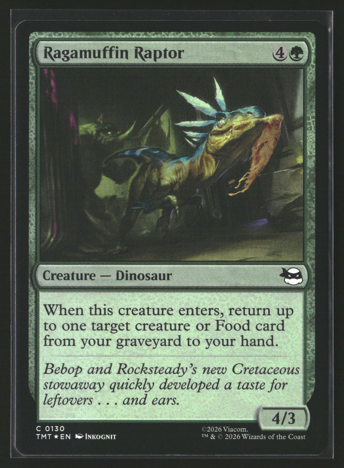 Teenage Mutant Ninja Turtles #130 Ragamuffin Raptor Foil