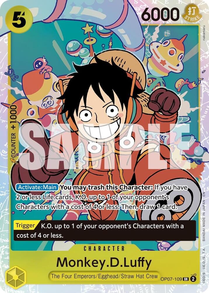 Monkey.D.Luffy (Reprint) OP07-109 (Premium Booster -The Best- Vol. 2)  - Foil