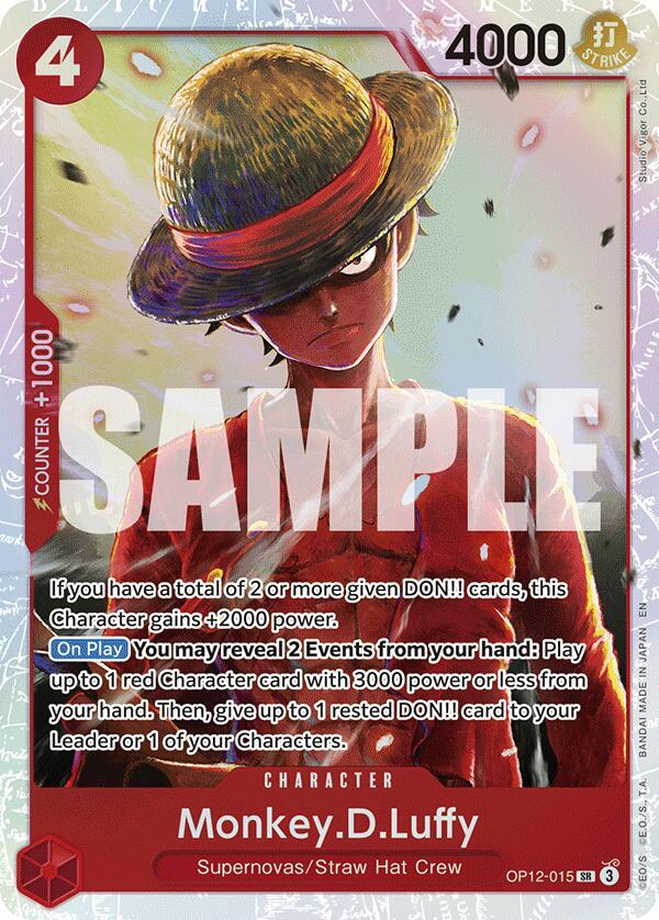 Monkey.D.Luffy OP12-015 (Legacy of the Master)  - Foil