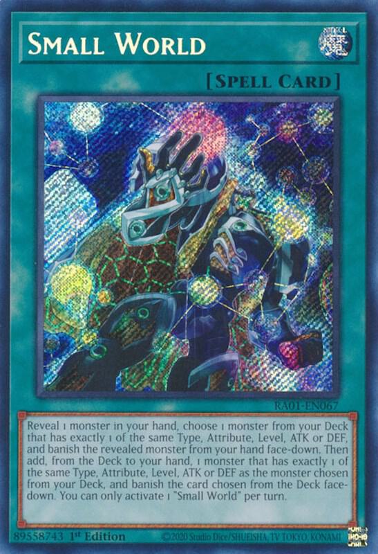 Small World Secret Rare RA01-EN067 (25th Anniversary Rarity Collection)  - 1st Edition
