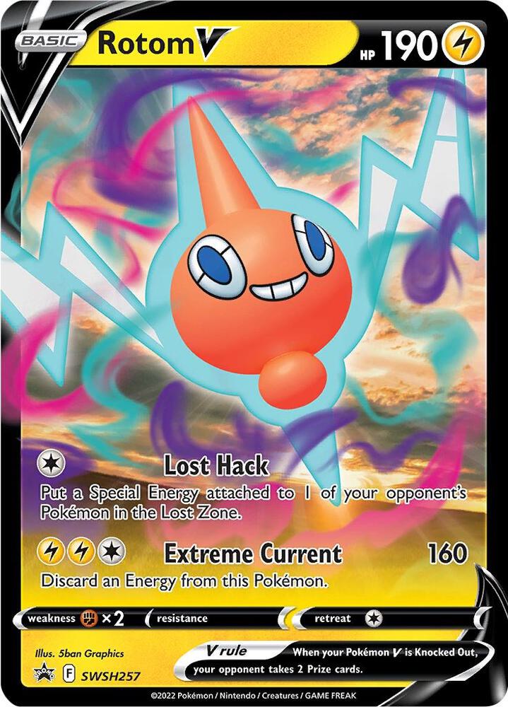 Rotom V SWSH257 (SWSH: Sword & Shield Promo Cards)  - Holofoil