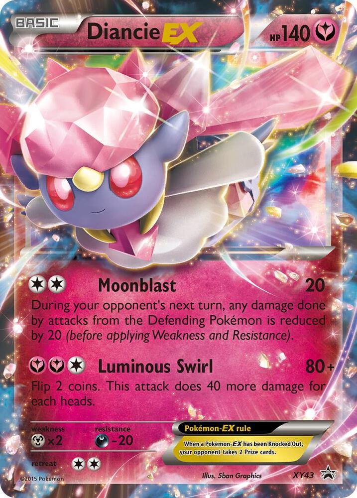 Diancie EX XY43 (XY Promos)  - Holofoil