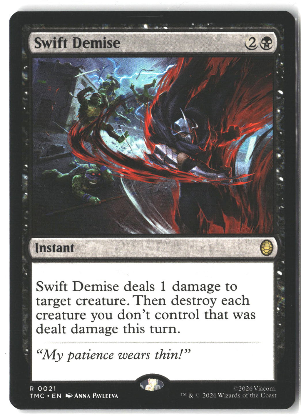 Swift Demise #21 Rare Commander: Teenage Mutant Ninja Turtles