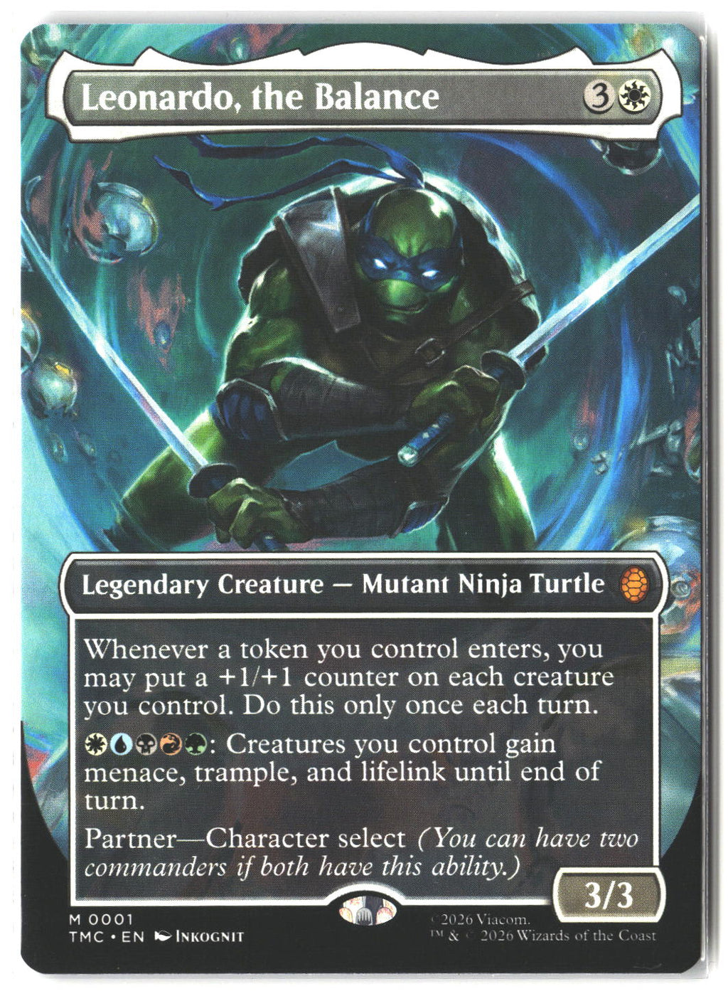 Commander: Teenage Mutant Ninja Turtles Leonardo, the Balance (Borderless)