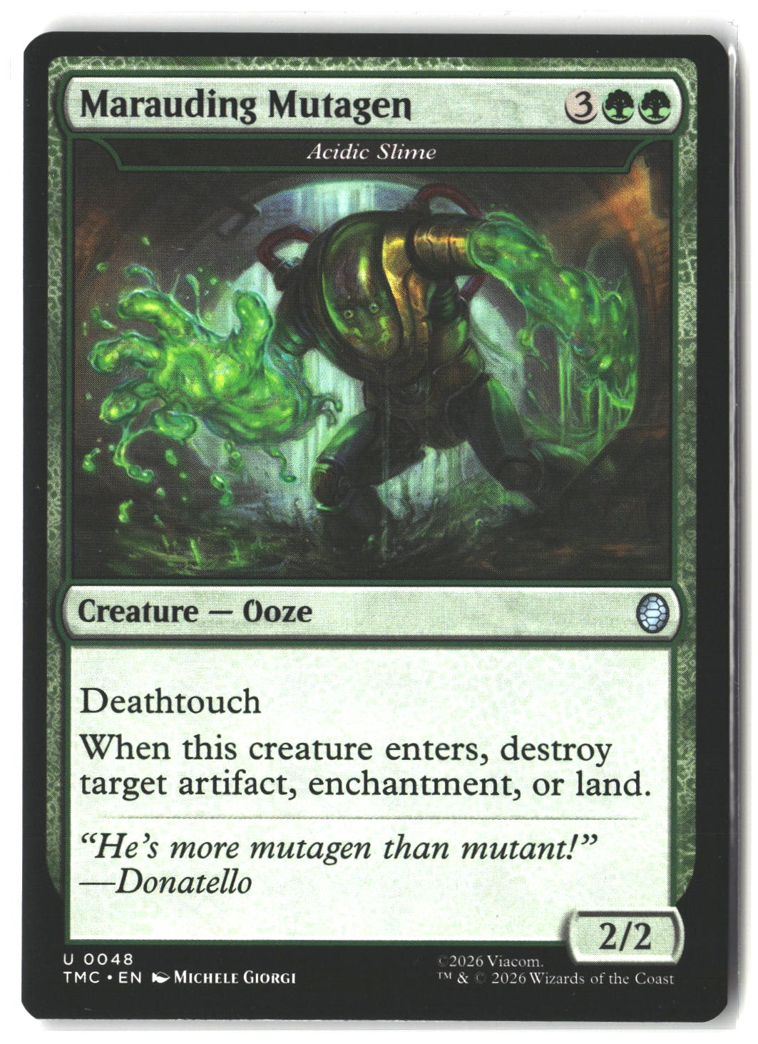 Marauding Mutagen #48 Uncommon Commander: Teenage Mutant Ninja Turtles