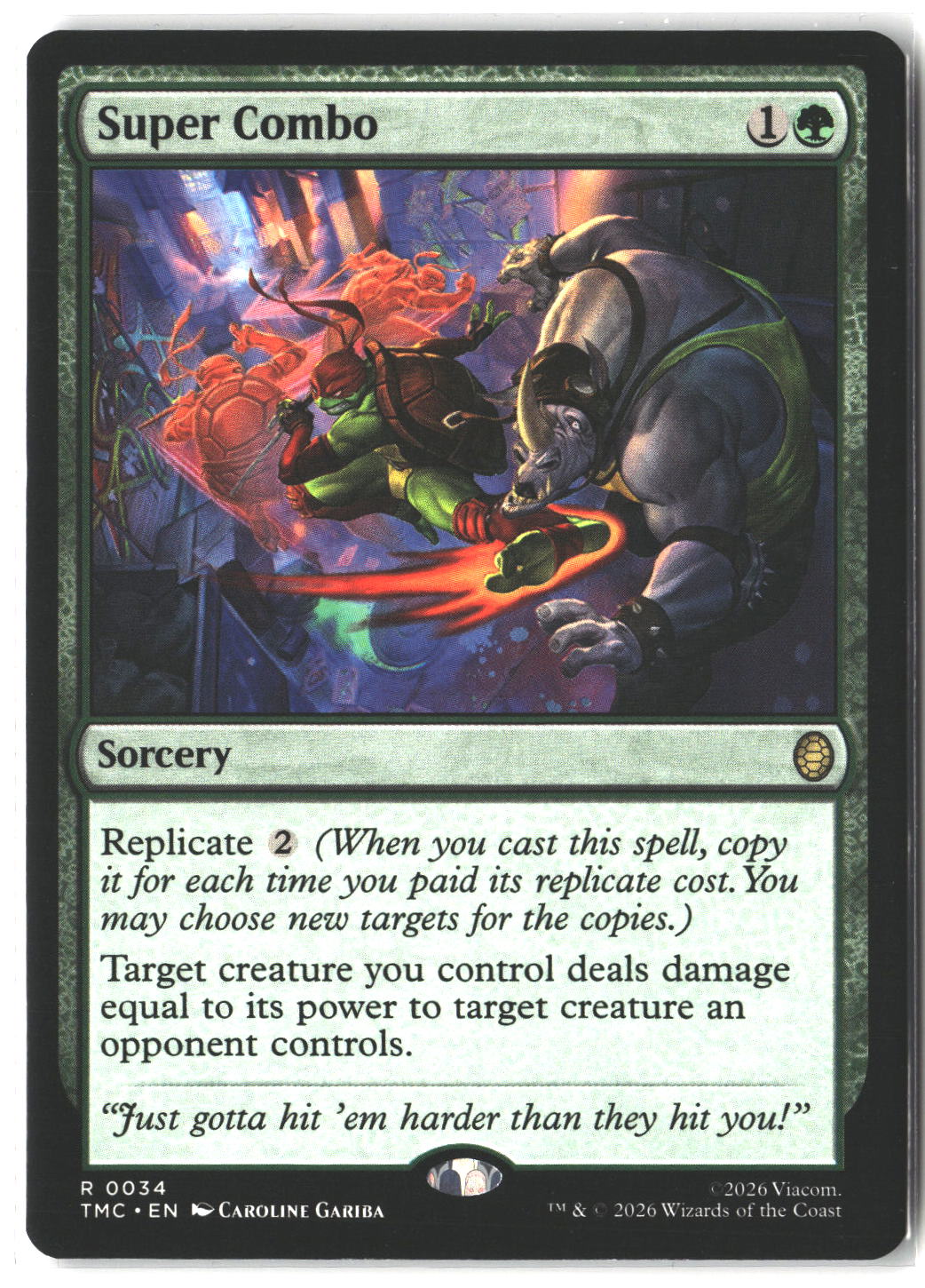 Super Combo #34 Rare Commander: Teenage Mutant Ninja Turtles