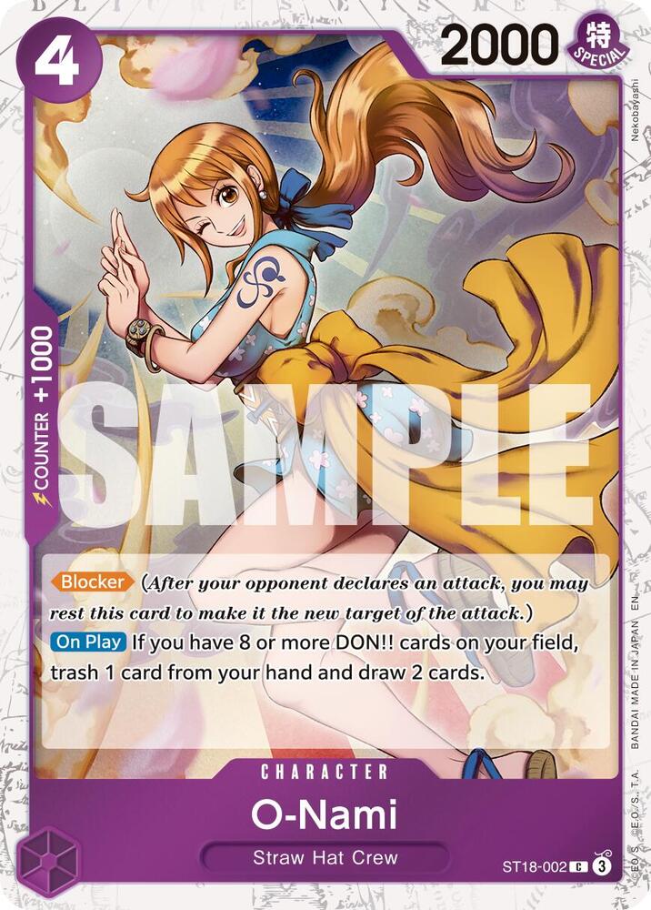 O-Nami ST18-002 (Premium Booster -The Best- Vol. 2)  - Pirate Foil
