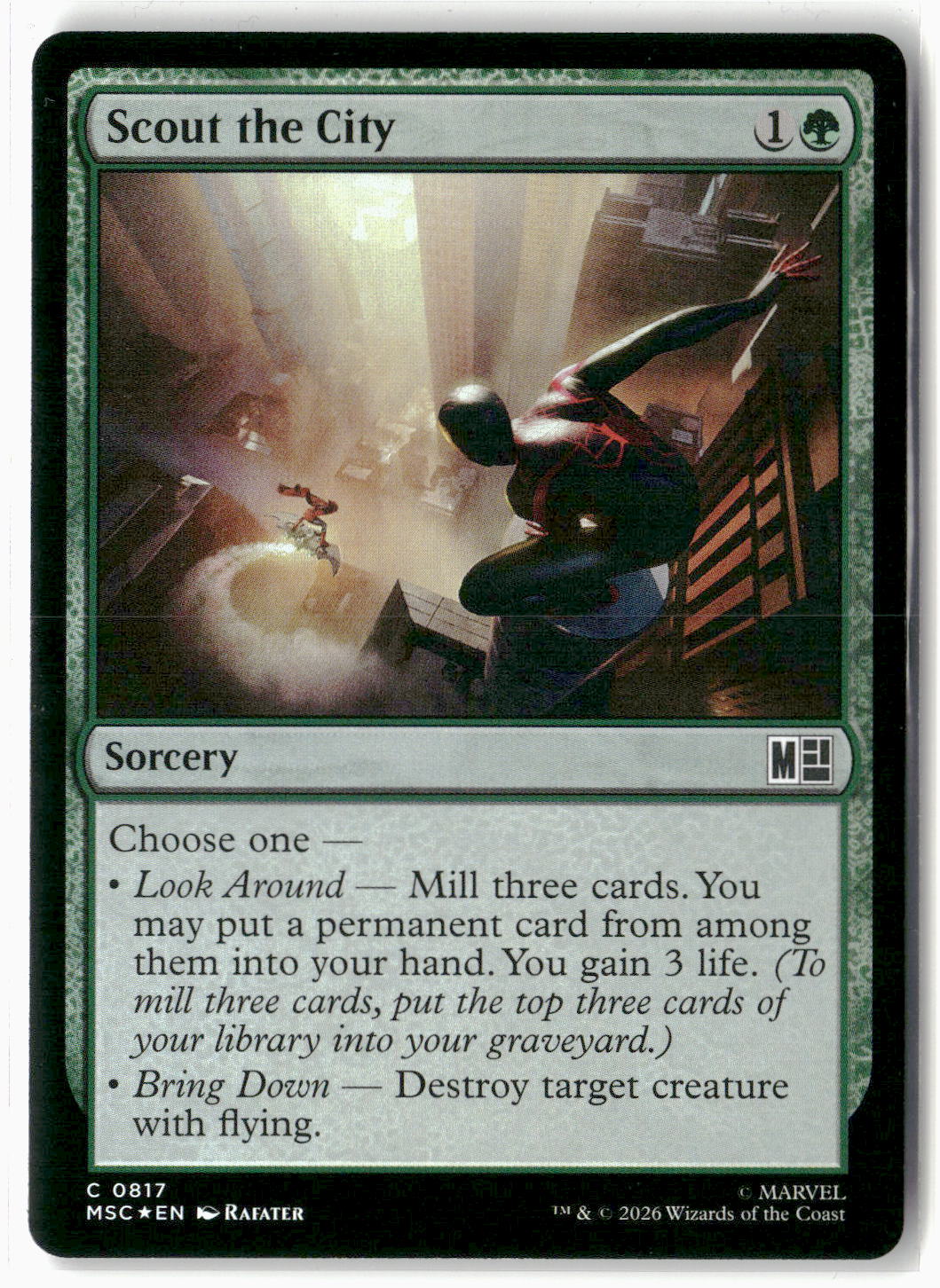 Scout the City #817 Common Commander: Marvel Super Heroes