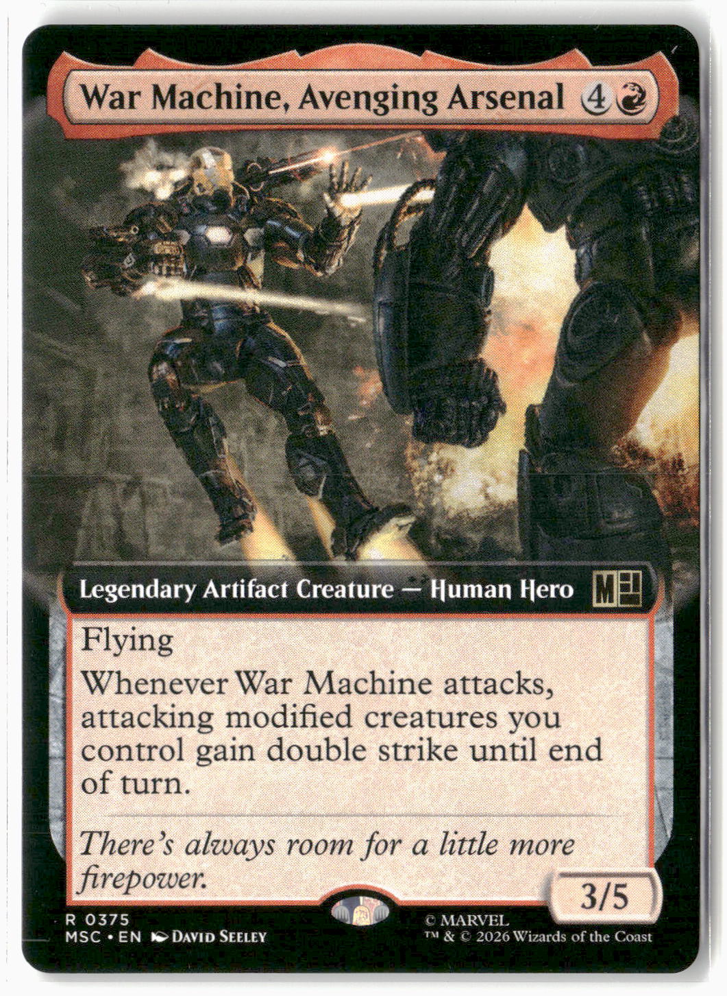 War Machine, Avenging Arsenal #63 Rare Commander: Marvel Super Heroes