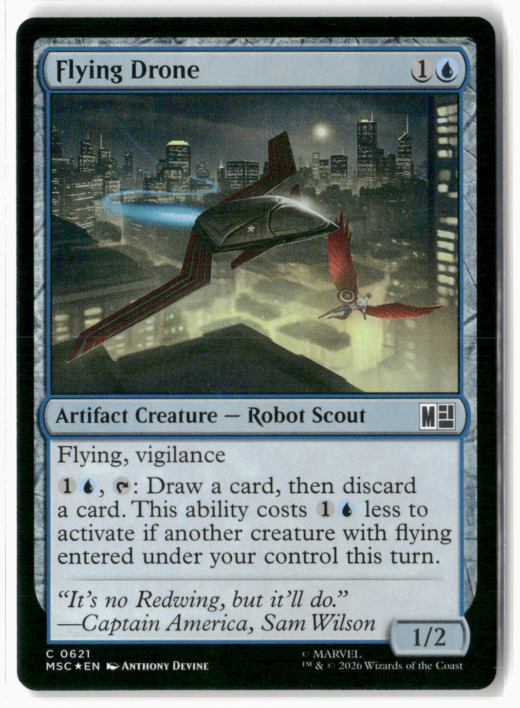 Flying Drone #621 Common Commander: Marvel Super Heroes