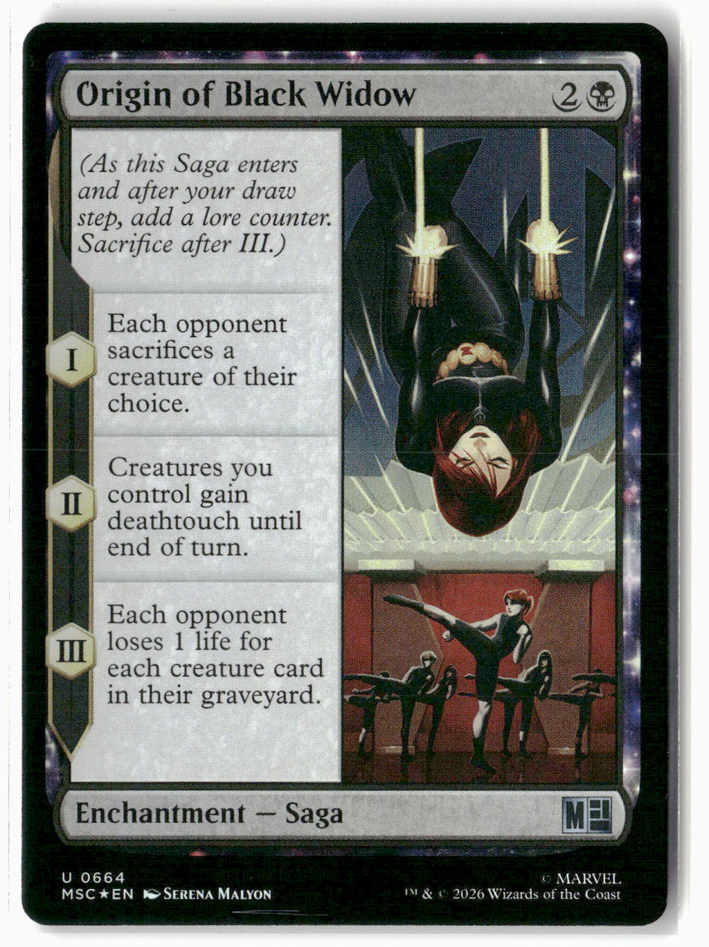 Origin of Black Widow #664 Uncommon Commander: Marvel Super Heroes