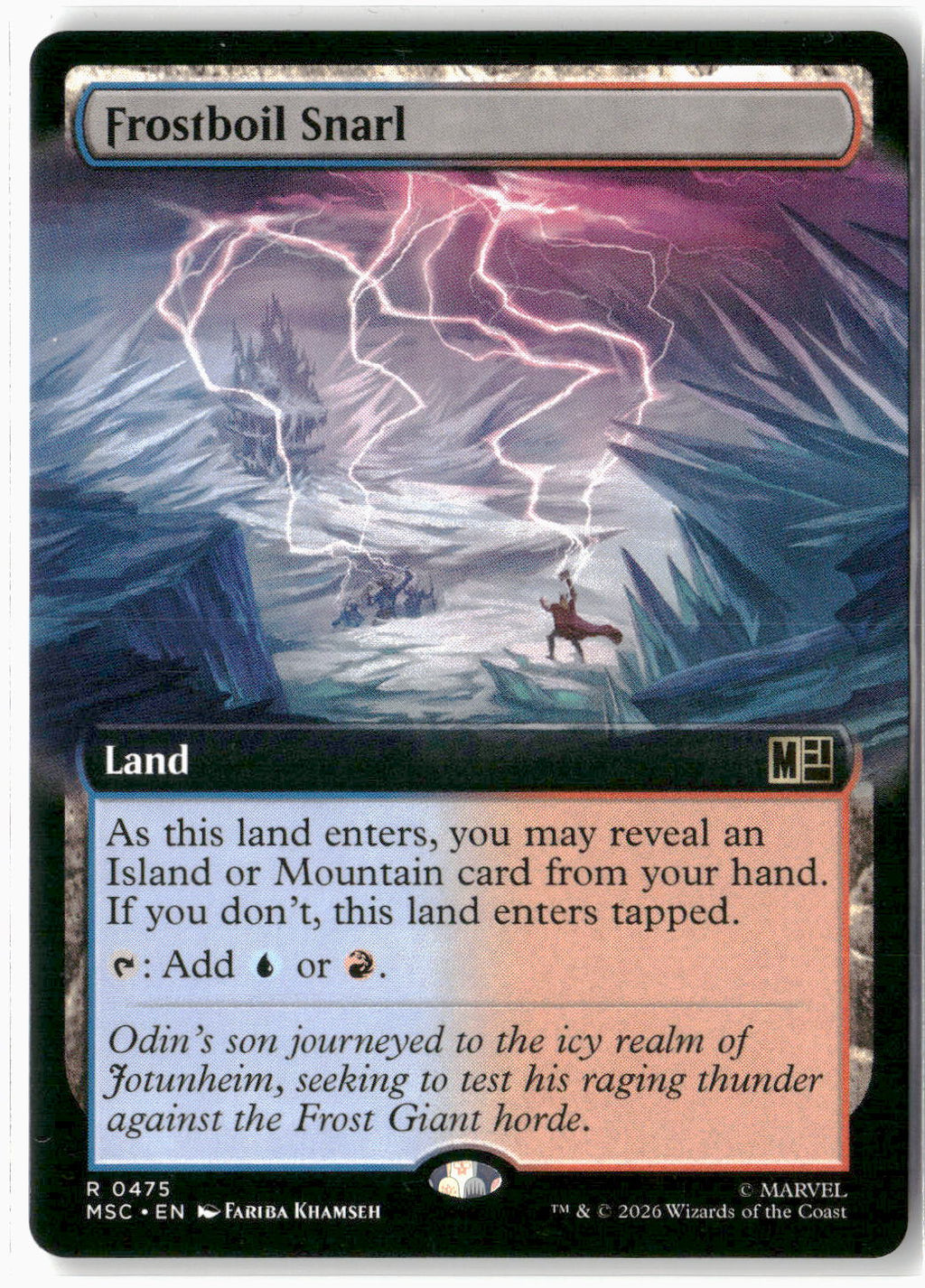 Frostboil Snarl #246 Rare Commander: Marvel Super Heroes