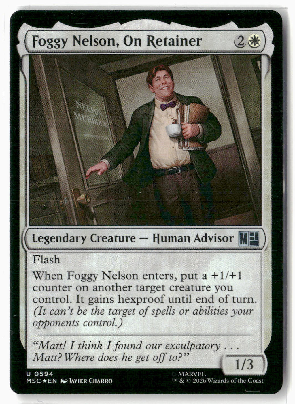 Foggy Nelson, On Retainer #594 Uncommon Commander: Marvel Super Heroes