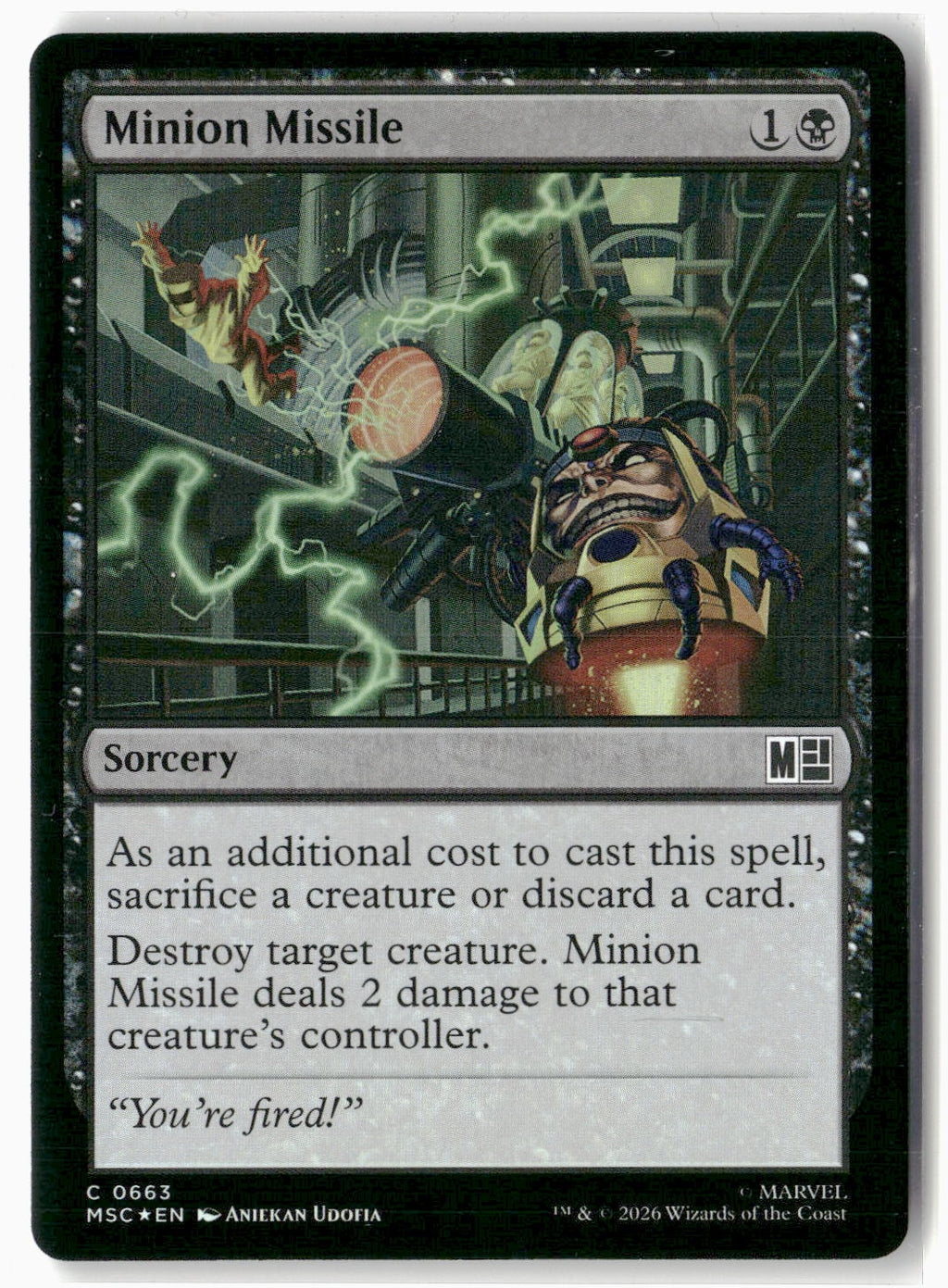 Minion Missile #663 Common Commander: Marvel Super Heroes