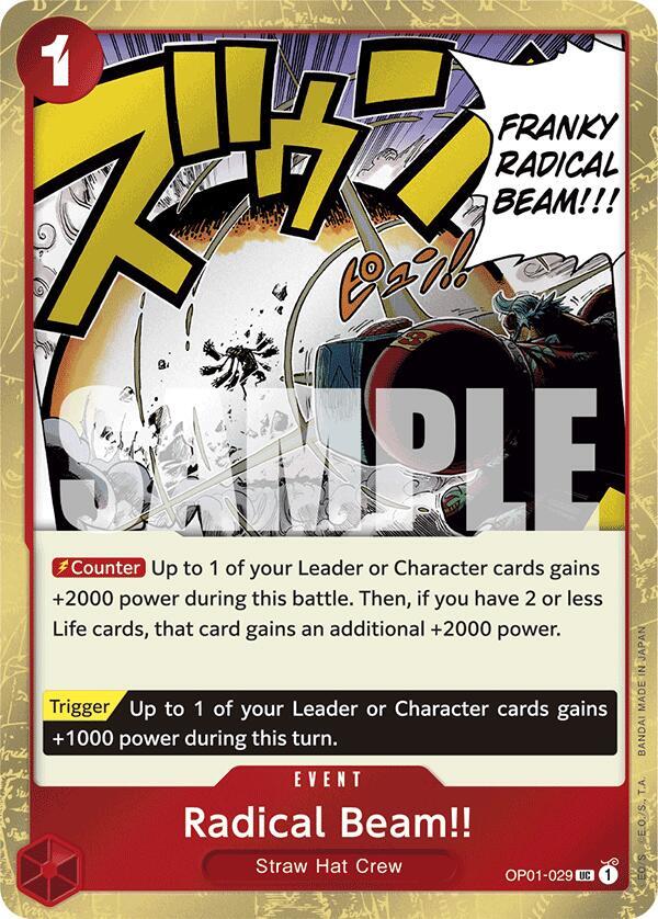 Radical Beam!! OP01-029 (Premium Booster -The Best-)  - Jolly Roger Foil