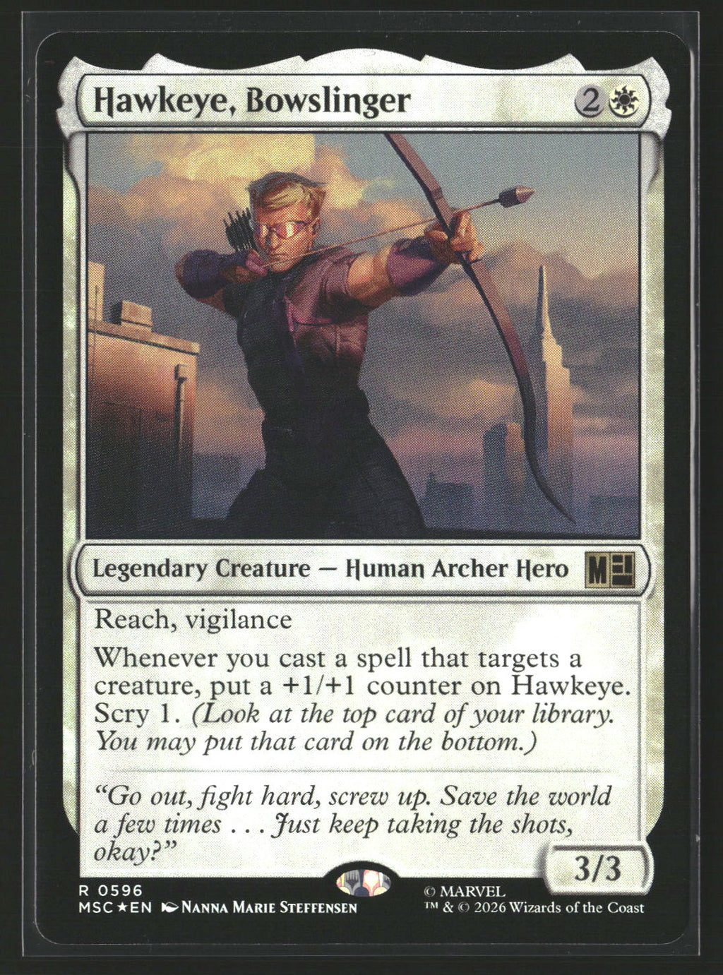 Commander: Marvel Super Heroes Hawkeye, Bowslinger