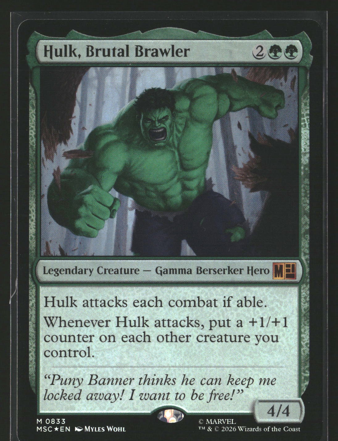 Commander: Marvel Super Heroes Hulk, Brutal Brawler