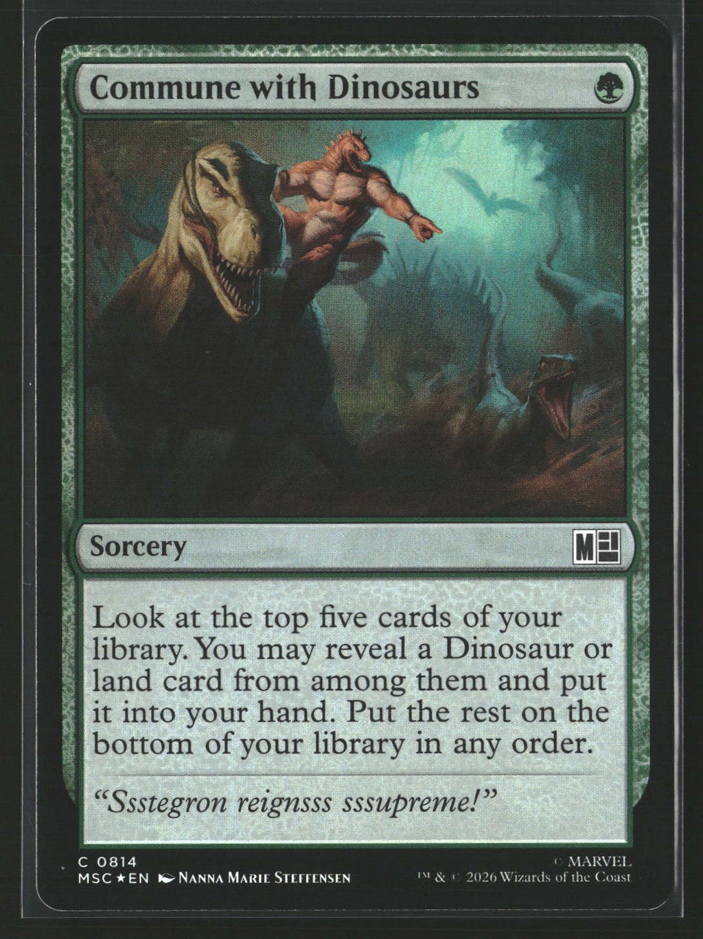 Commander: Marvel Super Heroes Commune with Dinosaurs