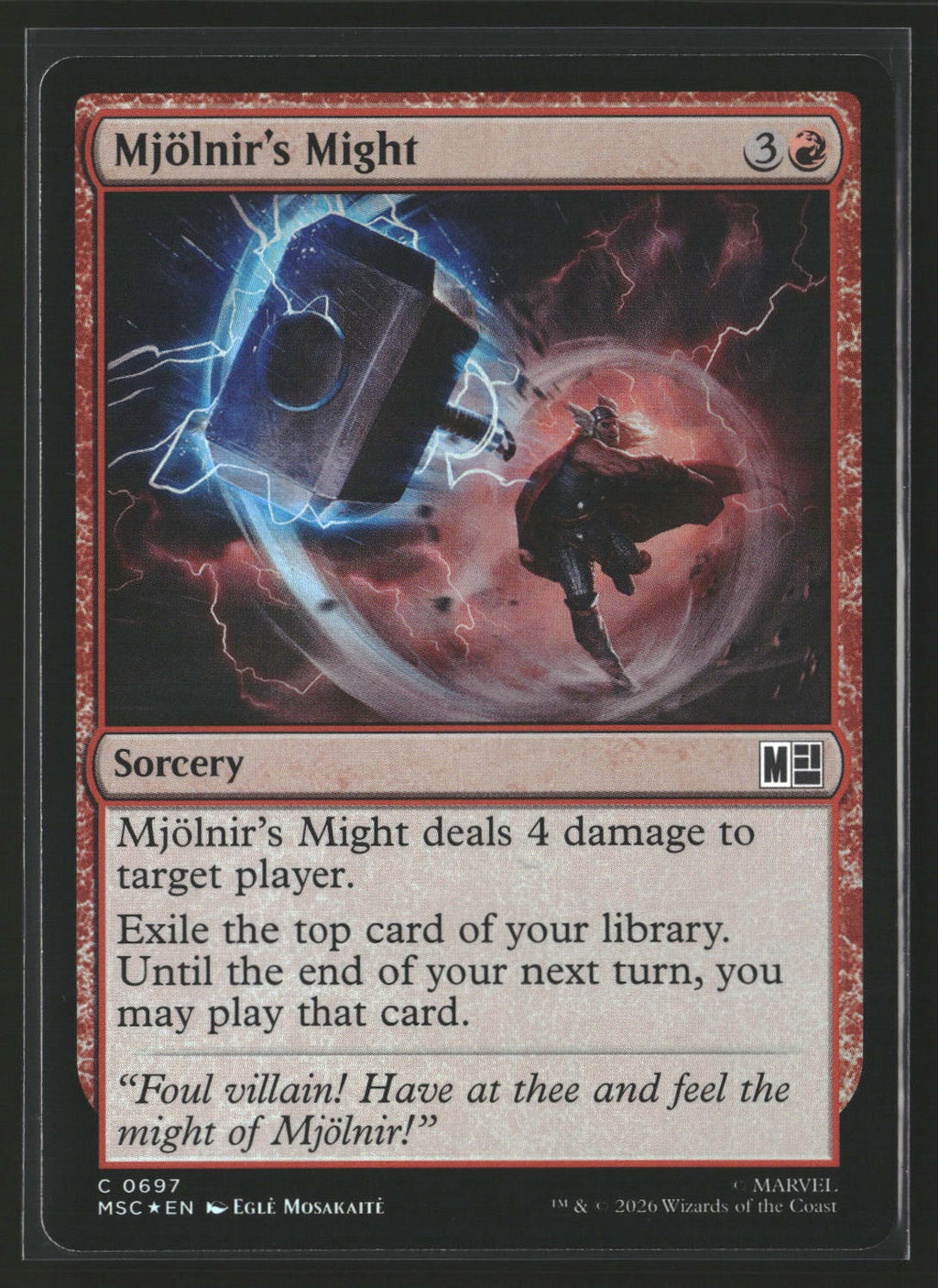 Commander: Marvel Super Heroes Mjolnir's Might