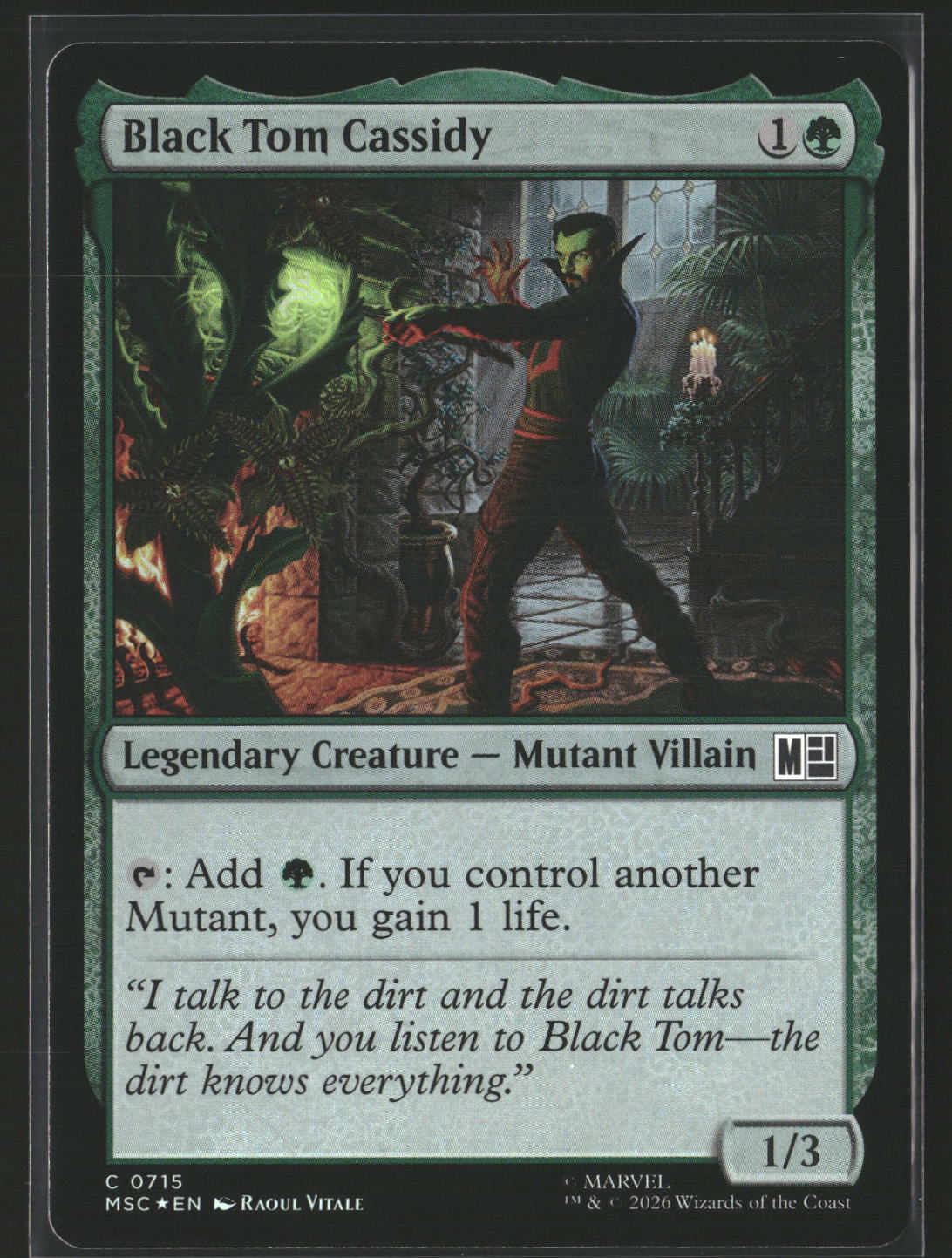Commander: Marvel Super Heroes Black Tom Cassidy
