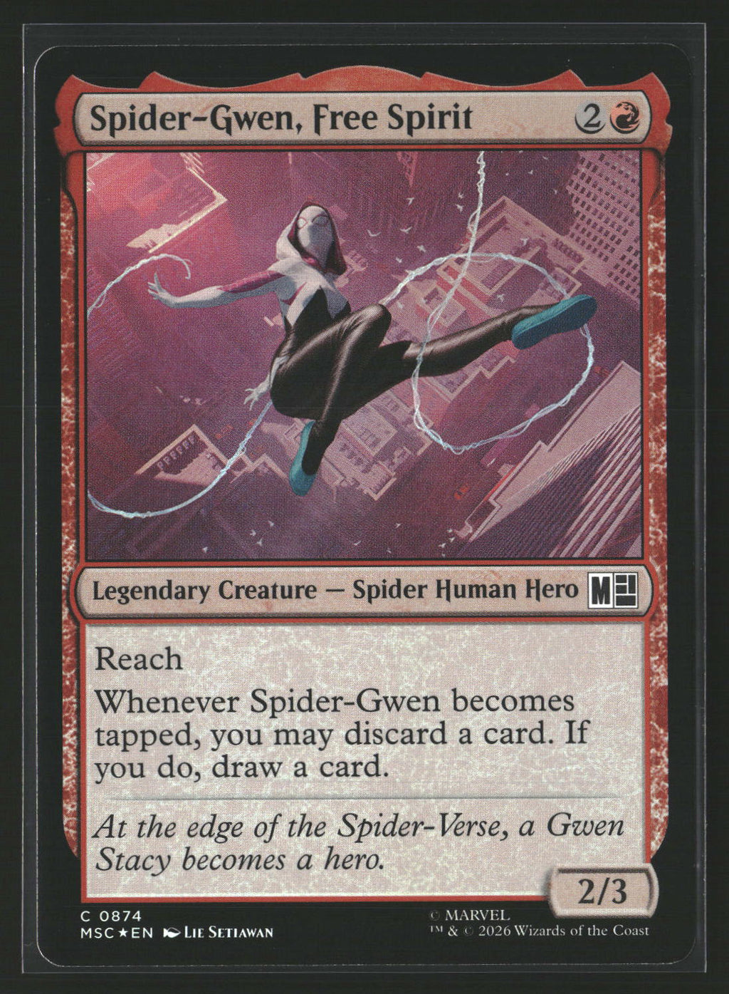 Spider-Gwen, Free Spirit [Foil] #90 Magic Marvel Spider-Man