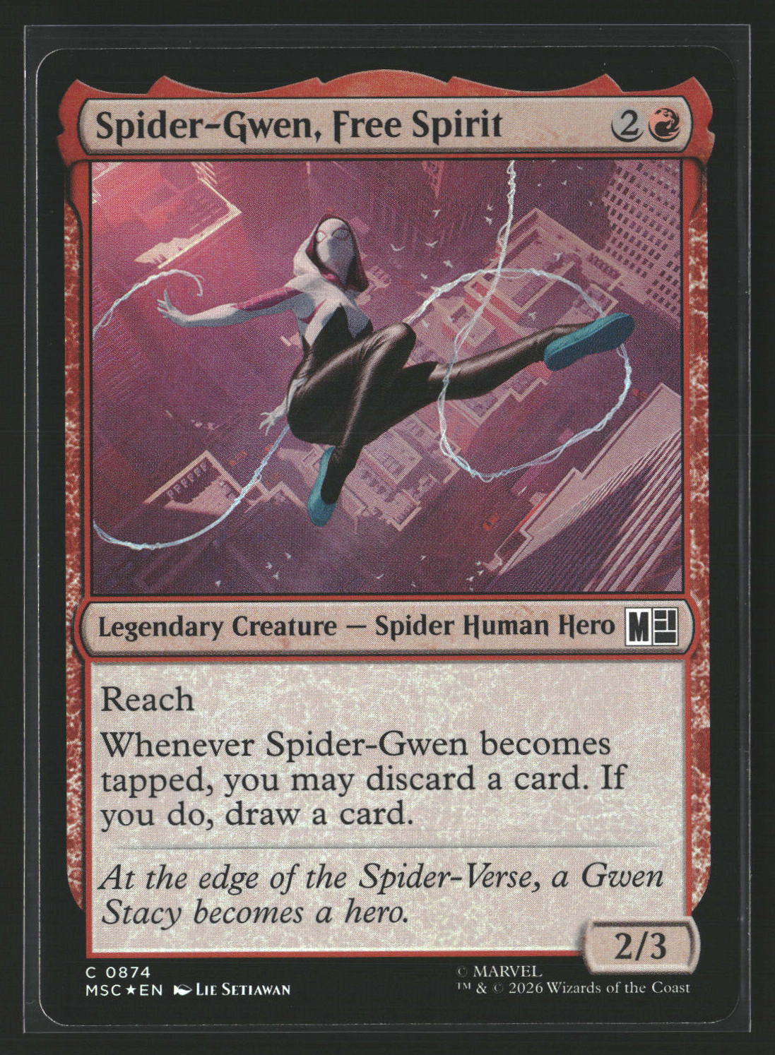 Spider-Gwen, Free Spirit [Foil] #90 Magic Marvel Spider-Man