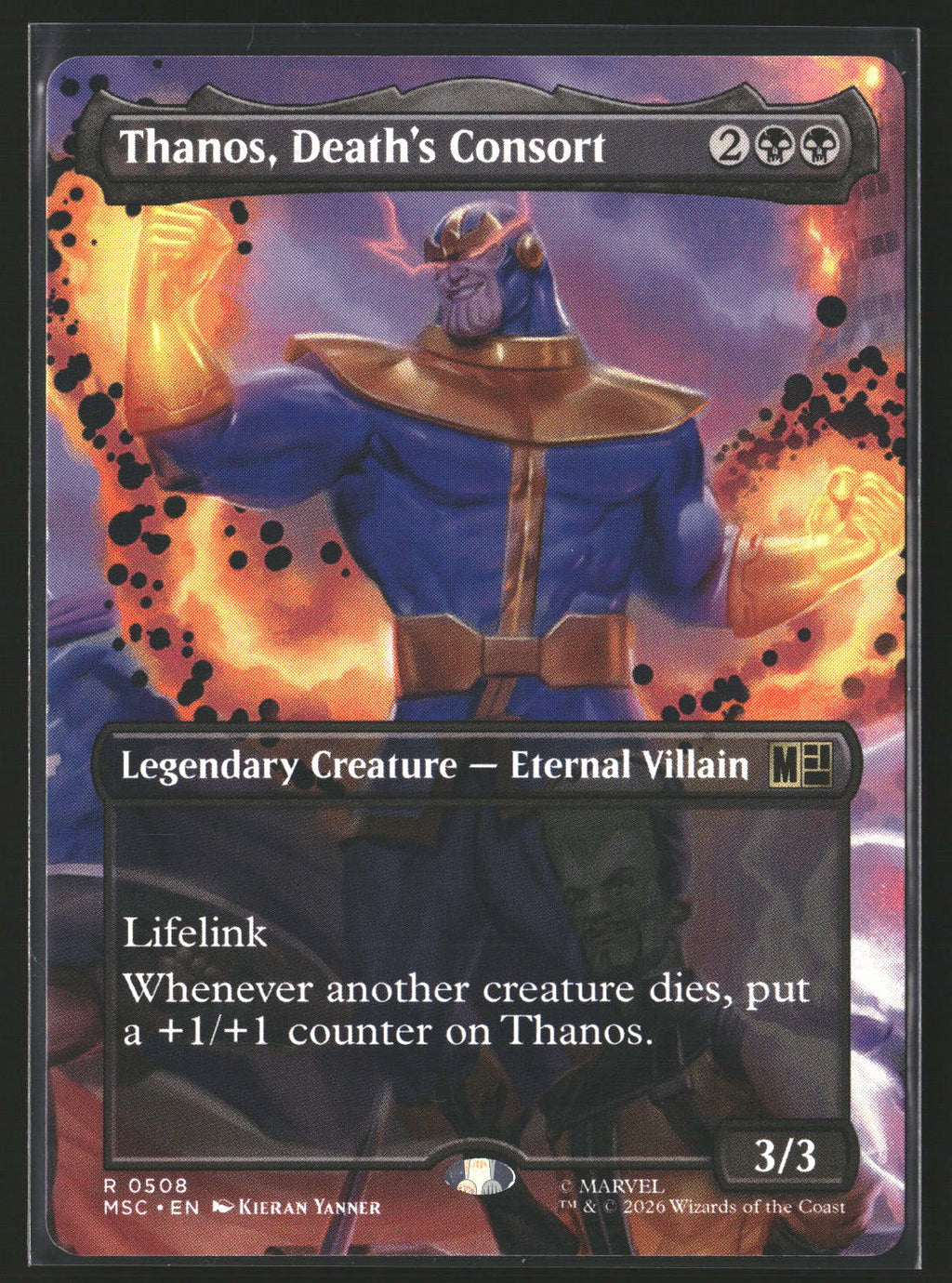 Commander: Marvel Super Heroes Thanos, Death's Consort (Borderless)