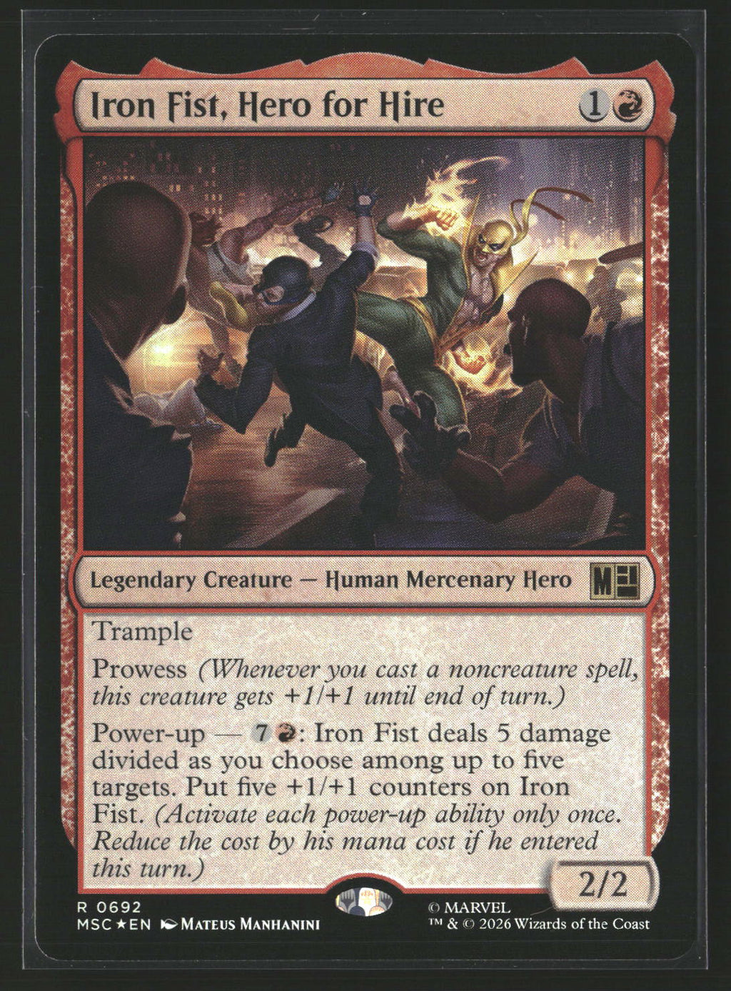 Commander: Marvel Super Heroes Iron Fist, Hero for Hire