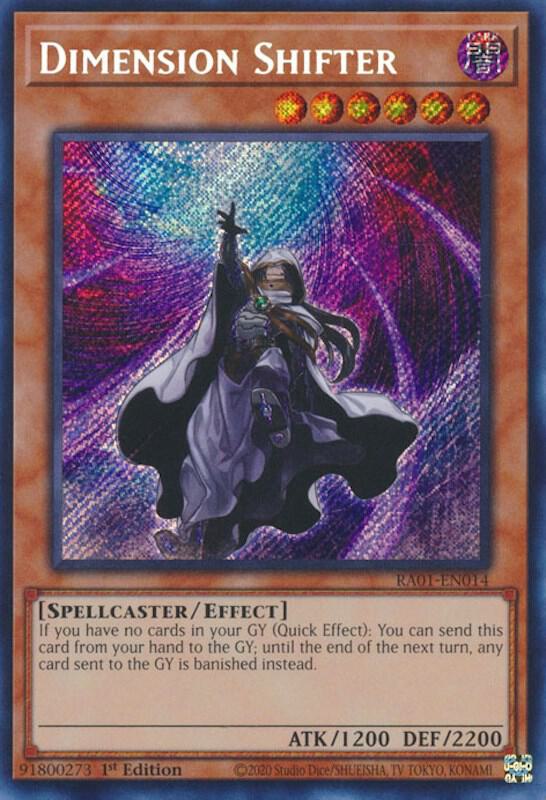 Dimension Shifter Secret Rare RA01-EN014 (25th Anniversary Rarity Collection)  - 1st Edition