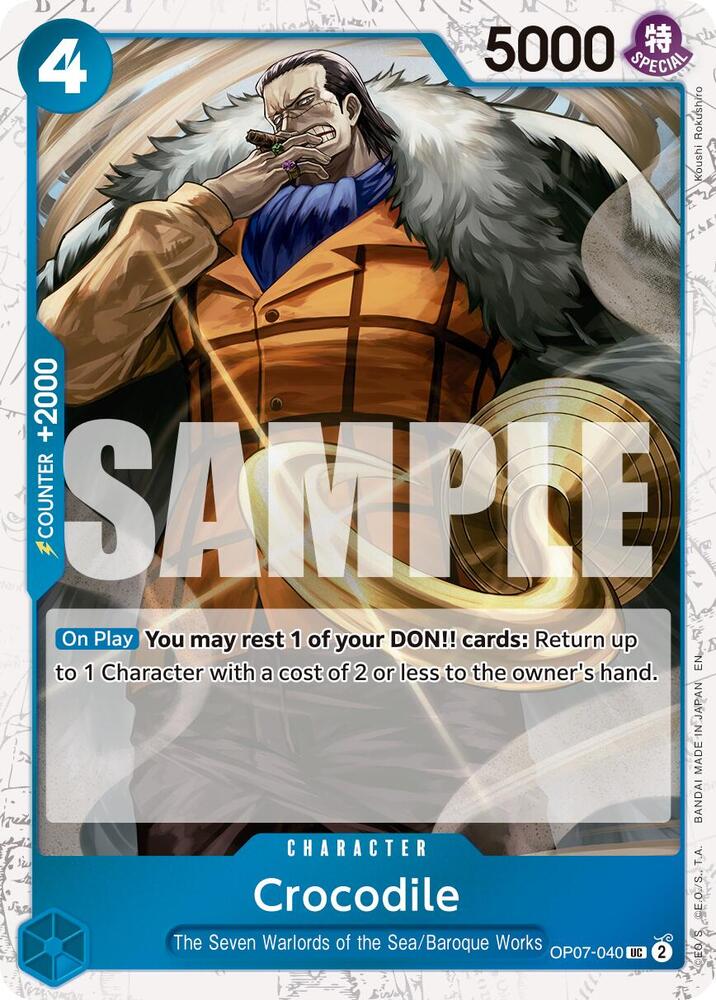 Crocodile OP07-040 (Premium Booster -The Best- Vol. 2)  - Pirate Foil