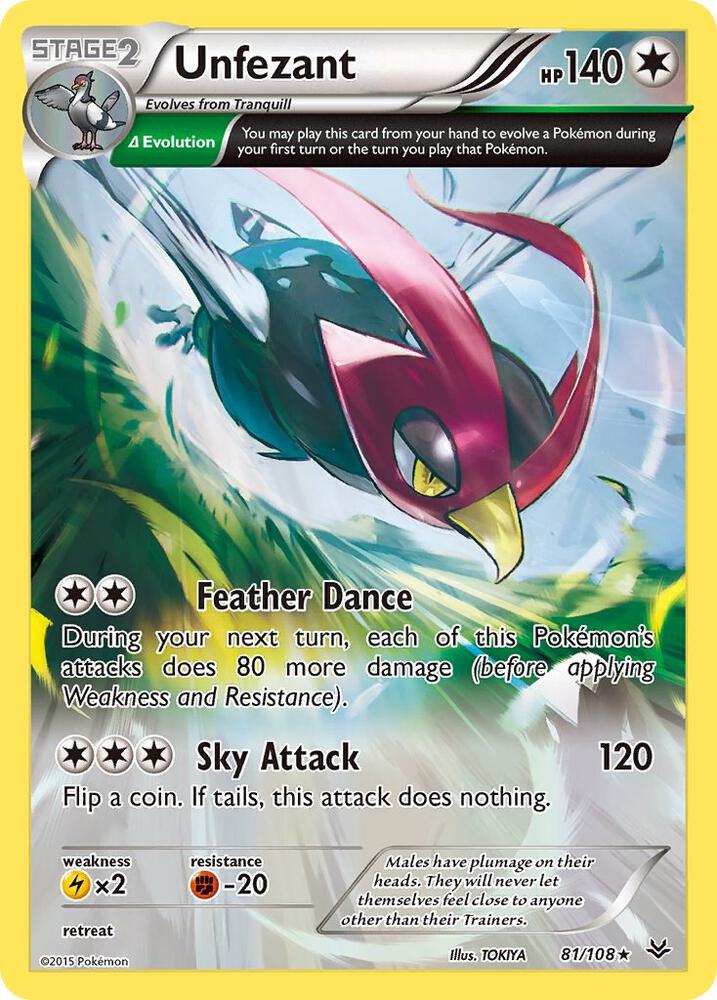 Unfezant 81/108 (XY - Roaring Skies) 