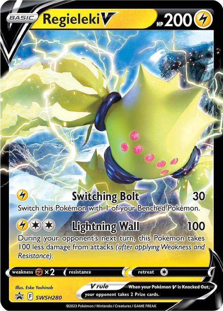 Regieleki V SWSH280 (SWSH: Sword & Shield Promo Cards)  - Holofoil